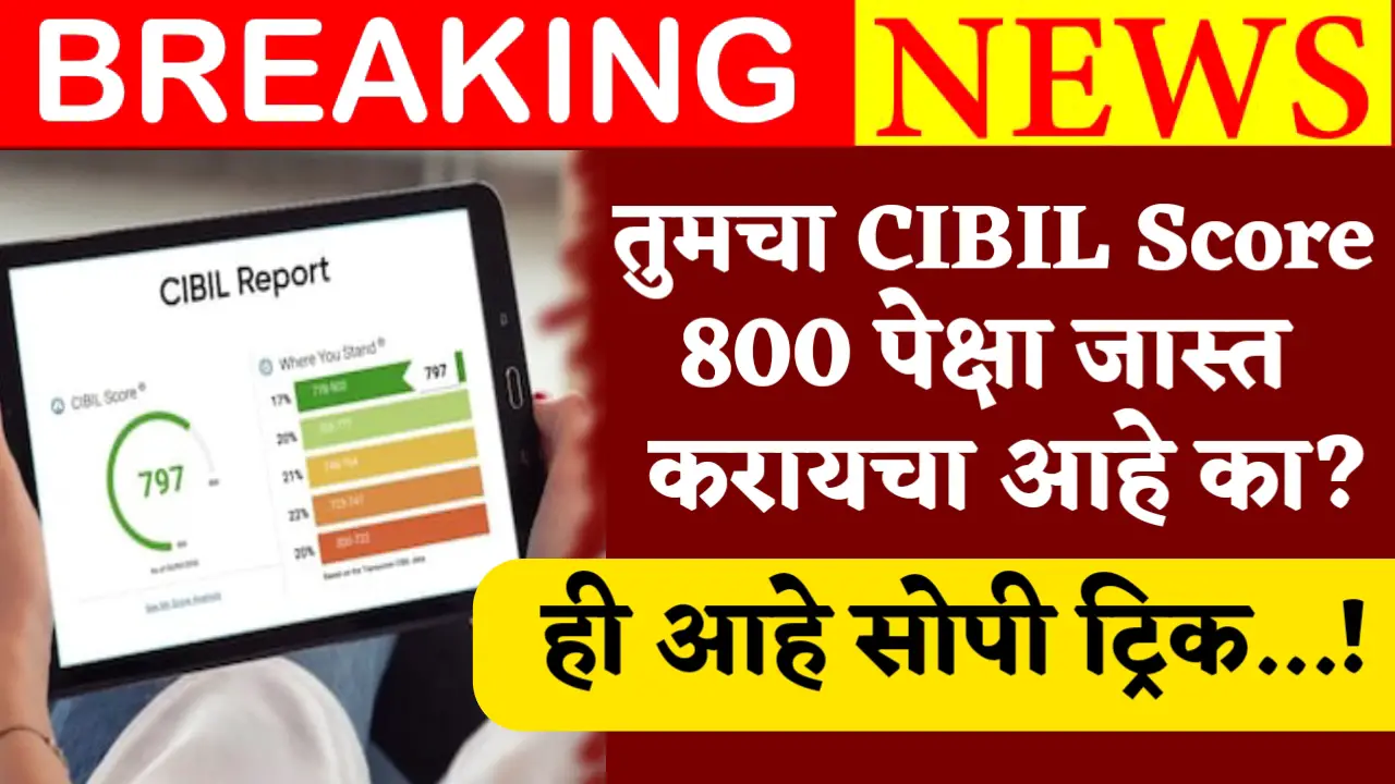 cibil score increase 800 score